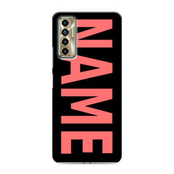 Силиконовый чехол на Tecno Camon 17P с принтом NAME