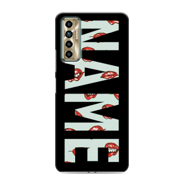 Силиконовый чехол на Tecno Camon 17P с принтом NAME