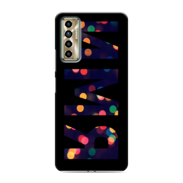 Силиконовый чехол на Tecno Camon 17P с принтом ИМЯ
