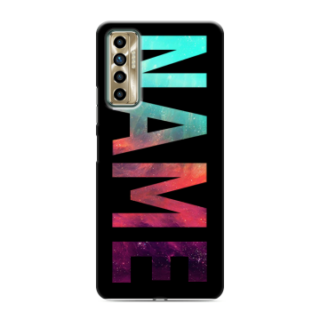 Силиконовый чехол на Tecno Camon 17P с принтом NAME