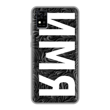 Силиконовый чехол на ZTE Blade A31 с принтом ИМЯ