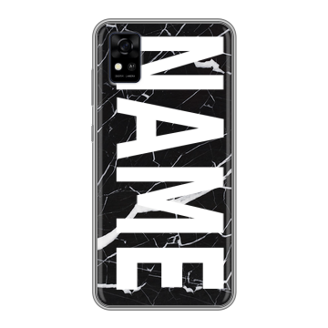 Силиконовый чехол на ZTE Blade A31 с принтом NAME
