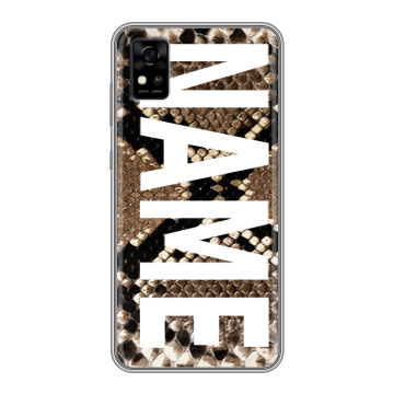 Силиконовый чехол на ZTE Blade A31 с принтом NAME