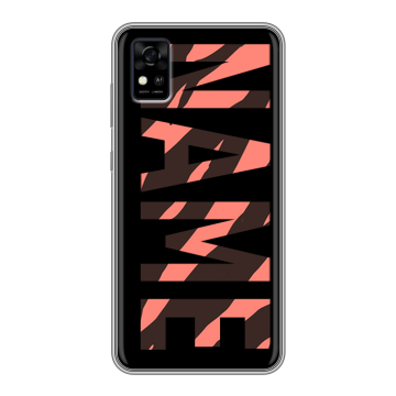 Силиконовый чехол на ZTE Blade A31 с принтом NAME