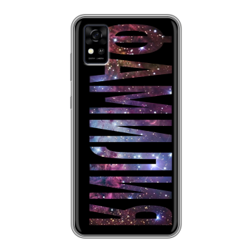 Силиконовый чехол на ZTE Blade A31 с принтом ФАМИЛИЯ