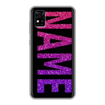 Силиконовый чехол на ZTE Blade A31 с принтом NAME