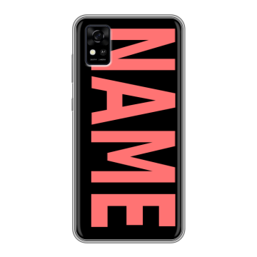 Силиконовый чехол на ZTE Blade A31 с принтом NAME