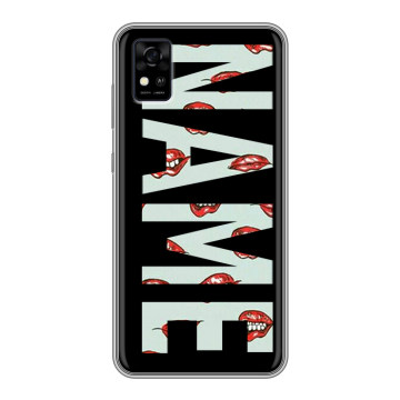 Силиконовый чехол на ZTE Blade A31 с принтом NAME