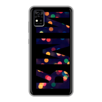Силиконовый чехол на ZTE Blade A31 с принтом ИМЯ