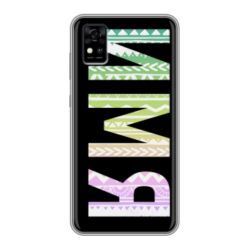 Силиконовый чехол на ZTE Blade A31 с принтом ИМЯ