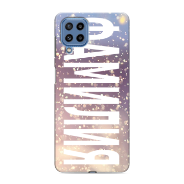 Силиконовый чехол на Samsung Galaxy M32 с принтом ФАМИЛИЯ