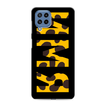 Силиконовый чехол на Samsung Galaxy M32 с принтом ИМЯ