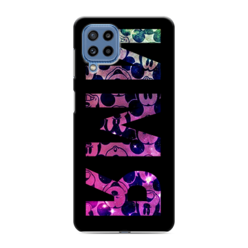 Силиконовый чехол на Samsung Galaxy M32 с принтом ИМЯ