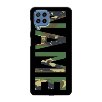 Силиконовый чехол на Samsung Galaxy M32 с принтом NAME