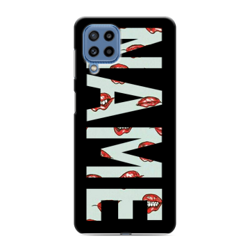 Силиконовый чехол на Samsung Galaxy M32 с принтом NAME