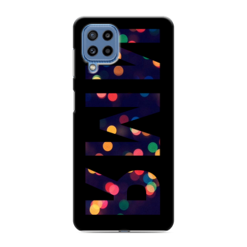 Силиконовый чехол на Samsung Galaxy M32 с принтом ИМЯ