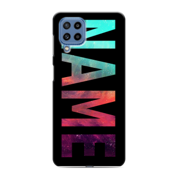Силиконовый чехол на Samsung Galaxy M32 с принтом NAME