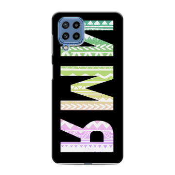 Силиконовый чехол на Samsung Galaxy M32 с принтом ИМЯ
