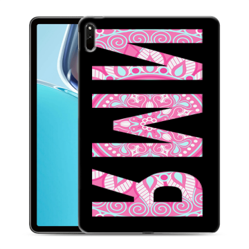 Силиконовый чехол на Huawei MatePad 11 (2021) с принтом ИМЯ