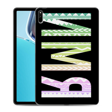 Силиконовый чехол на Huawei MatePad 11 (2021) с принтом ИМЯ