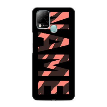 Силиконовый чехол на Infinix Hot 10S с принтом NAME