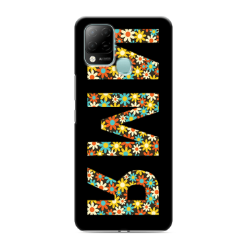Силиконовый чехол на Infinix Hot 10S с принтом ИМЯ