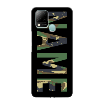 Силиконовый чехол на Infinix Hot 10S с принтом NAME