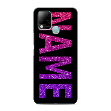 Силиконовый чехол на Infinix Hot 10S с принтом NAME