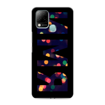 Силиконовый чехол на Infinix Hot 10S с принтом ИМЯ