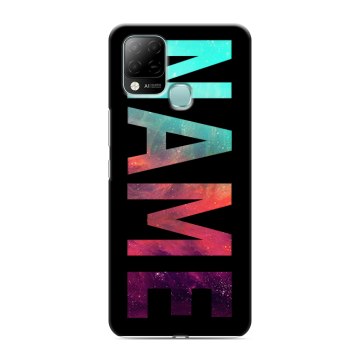 Силиконовый чехол на Infinix Hot 10S с принтом NAME