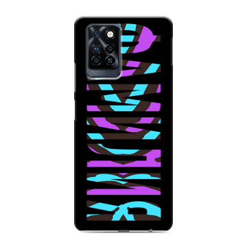 Силиконовый противоударный чехол на Infinix Note 10 Pro с принтом ФАМИЛИЯ