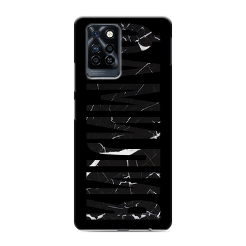 Силиконовый противоударный чехол на Infinix Note 10 Pro с принтом ФАМИЛИЯ