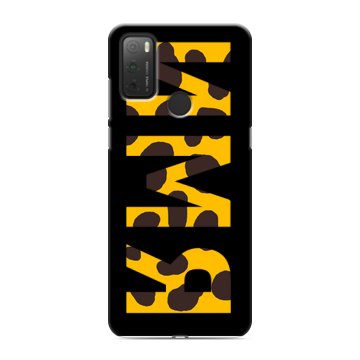 Силиконовый чехол на Alcatel 3L (2021) с принтом ИМЯ