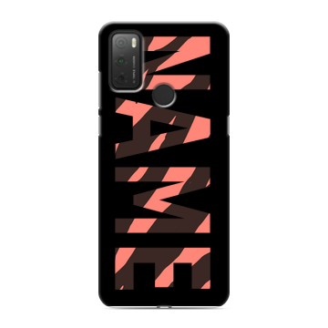 Силиконовый чехол на Alcatel 3L (2021) с принтом NAME
