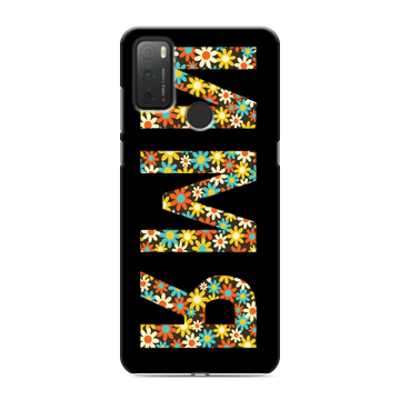 Силиконовый чехол на Alcatel 3L (2021) с принтом ИМЯ