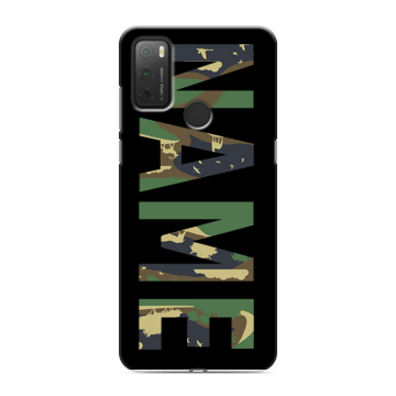 Силиконовый чехол на Alcatel 3L (2021) с принтом NAME