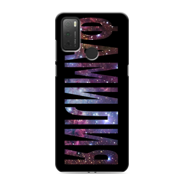 Силиконовый чехол на Alcatel 3L (2021) с принтом ФАМИЛИЯ