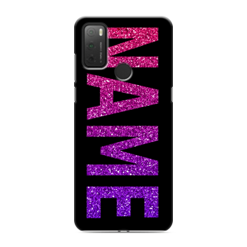 Силиконовый чехол на Alcatel 3L (2021) с принтом NAME
