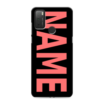 Силиконовый чехол на Alcatel 3L (2021) с принтом NAME