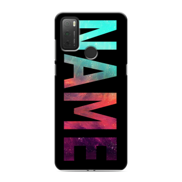 Силиконовый чехол на Alcatel 3L (2021) с принтом NAME