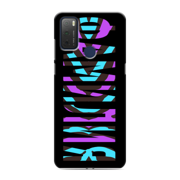 Силиконовый чехол на TCL 20Y с принтом ФАМИЛИЯ