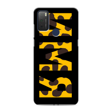Силиконовый чехол на TCL 20Y с принтом ИМЯ