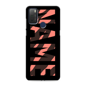 Силиконовый чехол на TCL 20Y с принтом NAME