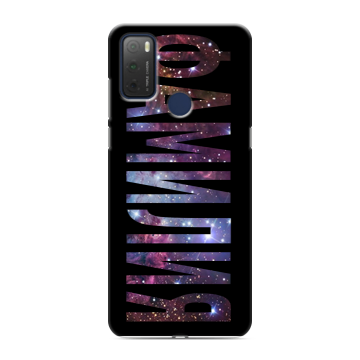 Силиконовый чехол на TCL 20Y с принтом ФАМИЛИЯ