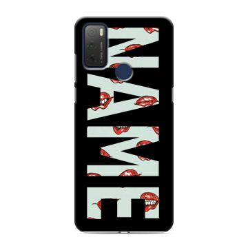 Силиконовый чехол на TCL 20Y с принтом NAME