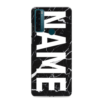 Силиконовый чехол на TCL 20 SE с принтом NAME