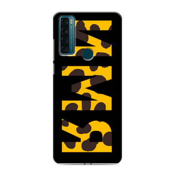 Силиконовый чехол на TCL 20 SE с принтом ИМЯ