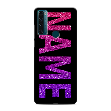 Силиконовый чехол на TCL 20 SE с принтом NAME