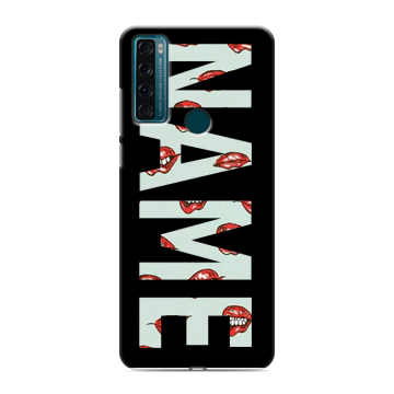 Силиконовый чехол на TCL 20 SE с принтом NAME