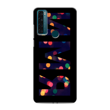 Силиконовый чехол на TCL 20 SE с принтом ИМЯ